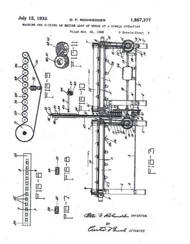 Patent of the Day: Bread Slicing Machine